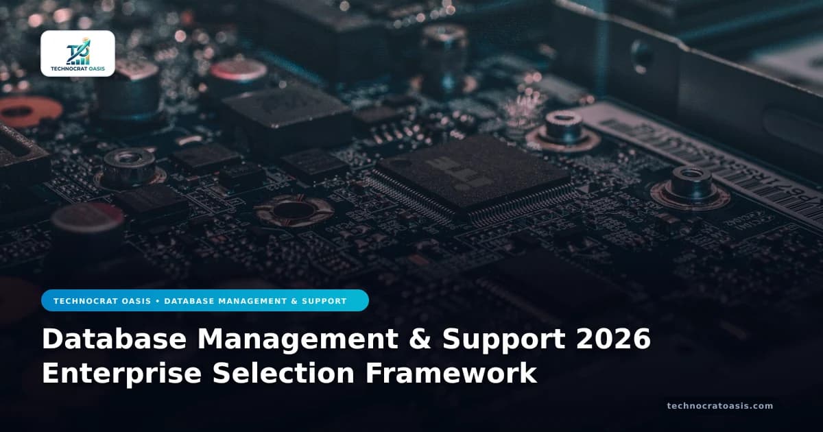 Database Management & Support 2026 Enterprise Selection Framework