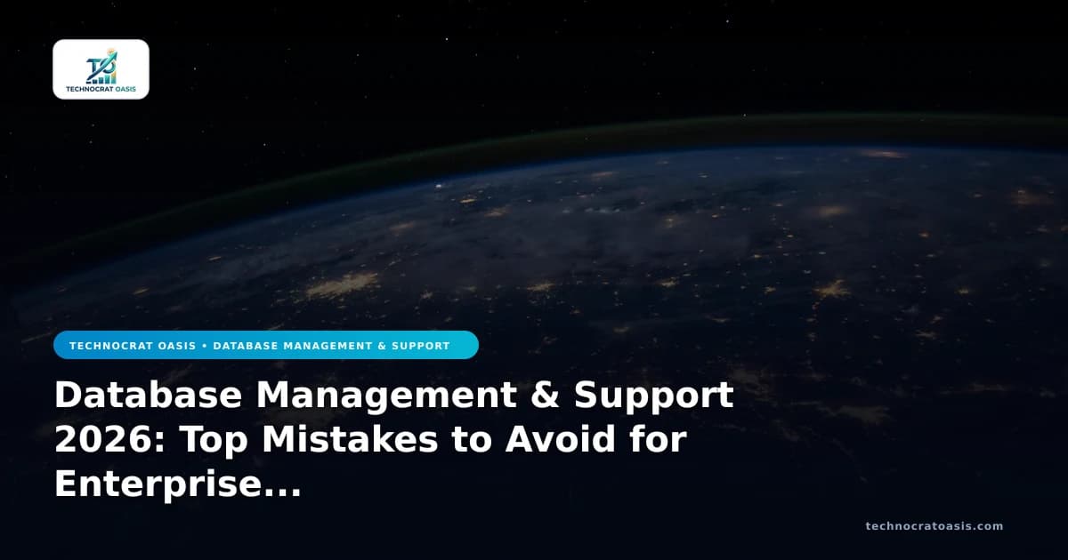 Database Management & Support 2026: Top Mistakes to Avoid for Enterprise Scaling