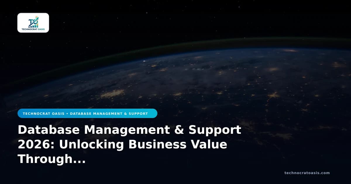 Database Management & Support 2026: Unlocking Business Value Through Operational Efficiency