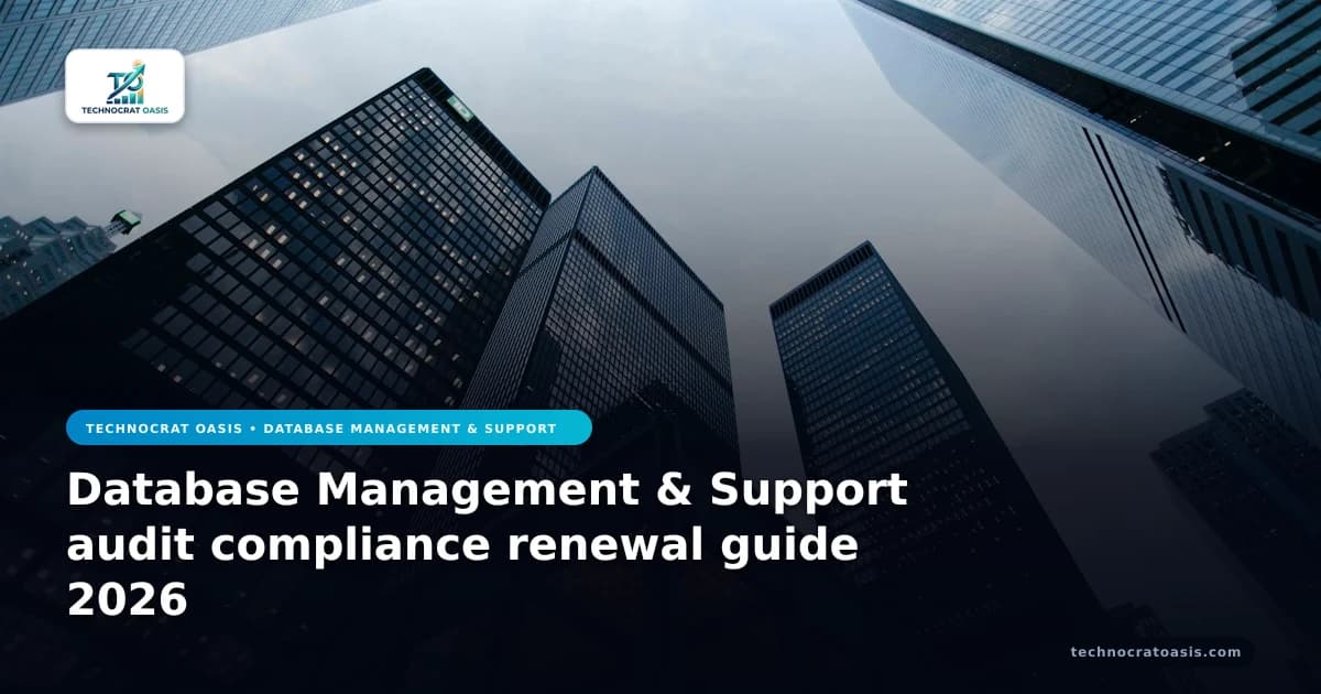 Database Management & Support audit compliance renewal guide 2026