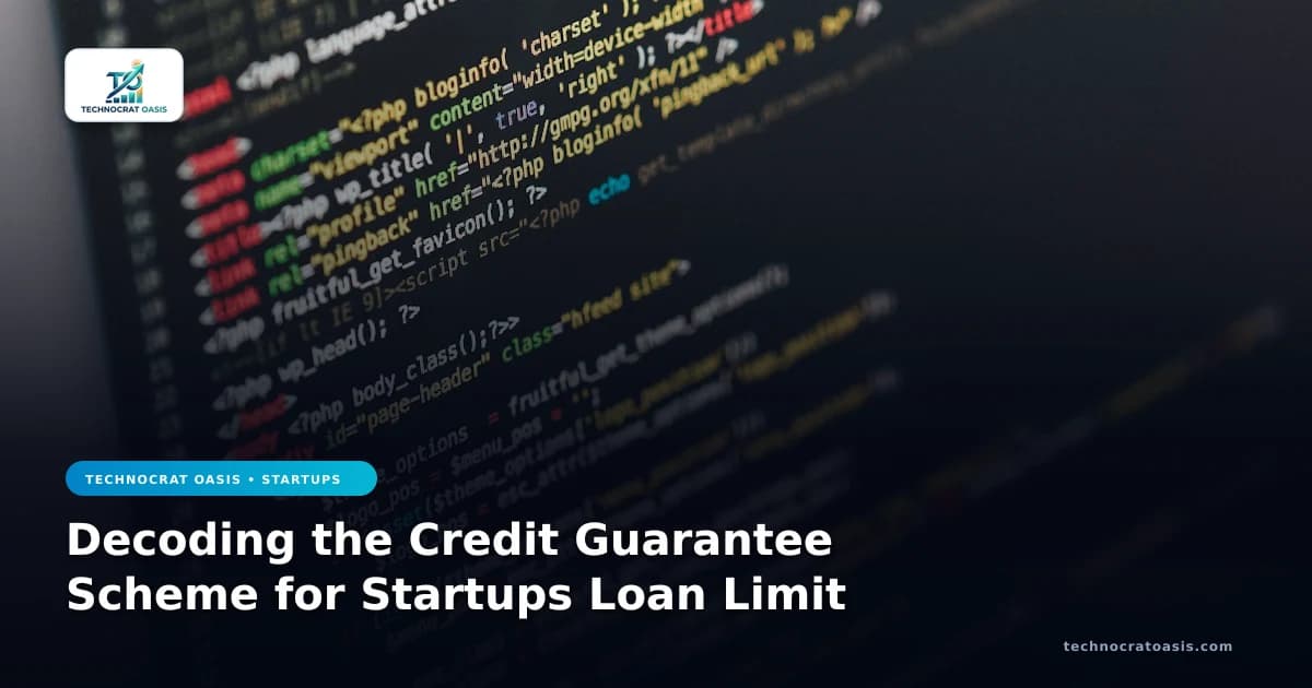 Decoding the Credit Guarantee Scheme for Startups Loan Limit