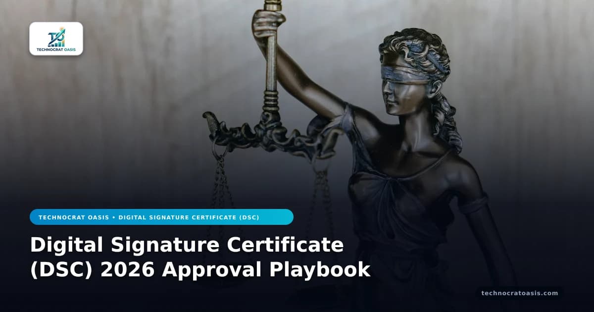 Digital Signature Certificate (DSC) 2026 Approval Playbook