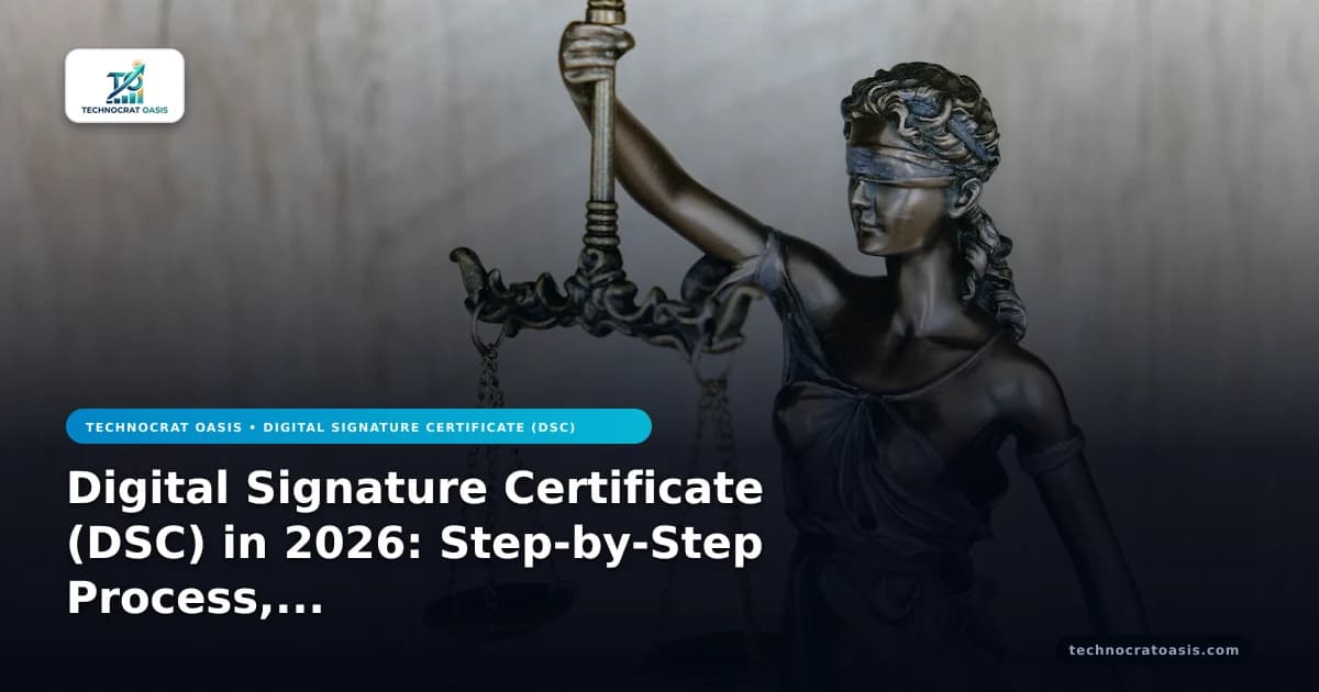 Digital Signature Certificate (DSC) in 2026: Step-by-Step Process, Documents & Benefits