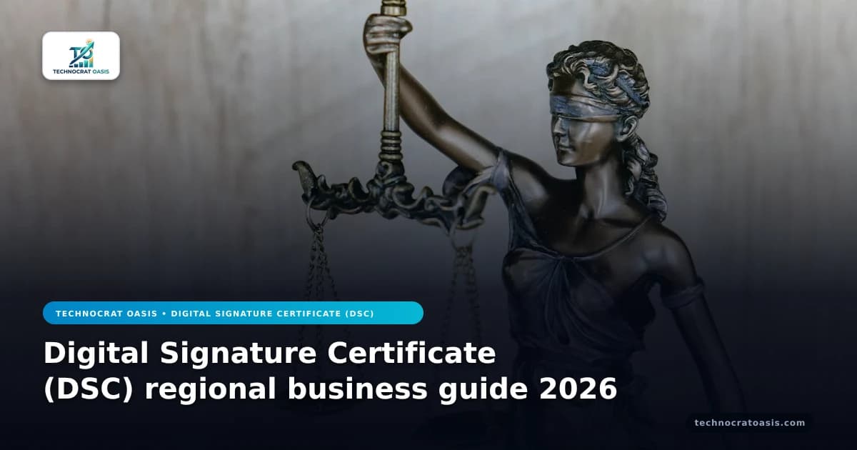Digital Signature Certificate (DSC) regional business guide 2026