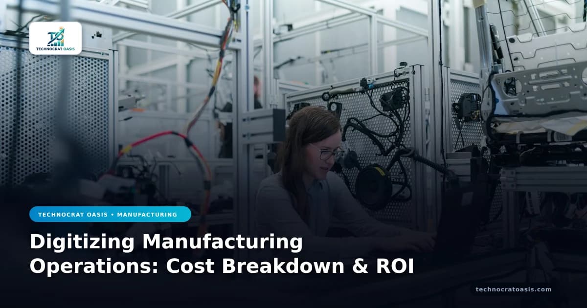 Digitizing Manufacturing Operations: Cost Breakdown & ROI