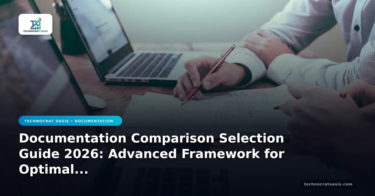 Documentation Comparison Selection Guide 2026: Advanced Framework for Optimal Choices