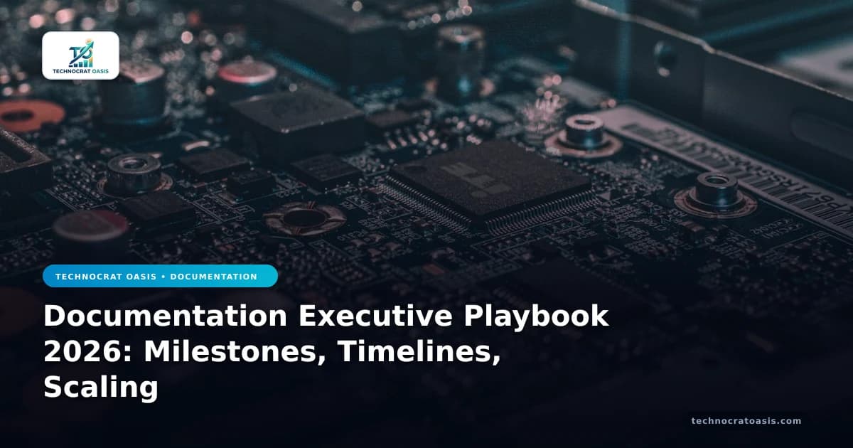 Documentation Executive Playbook 2026: Milestones, Timelines, Scaling
