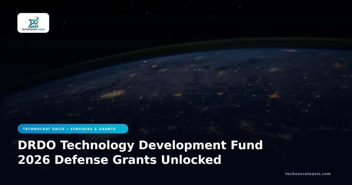 DRDO Technology Development Fund 2026 Defense Grants Unlocked