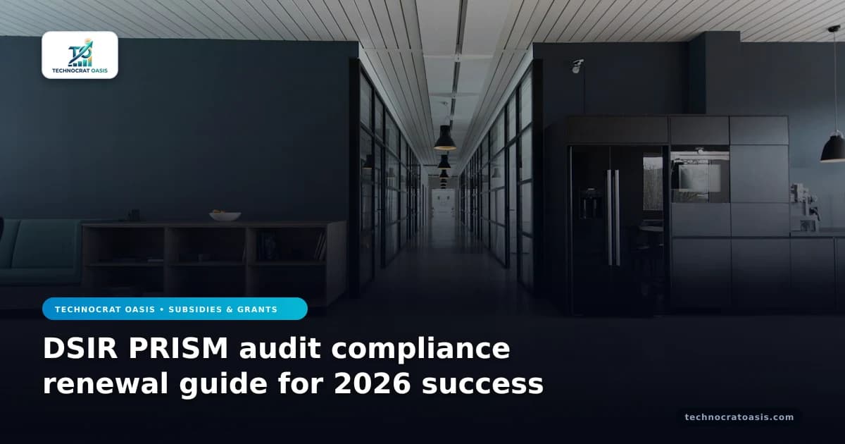 DSIR PRISM audit compliance renewal guide for 2026 success