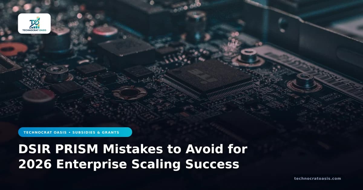 DSIR PRISM Mistakes to Avoid for 2026 Enterprise Scaling Success