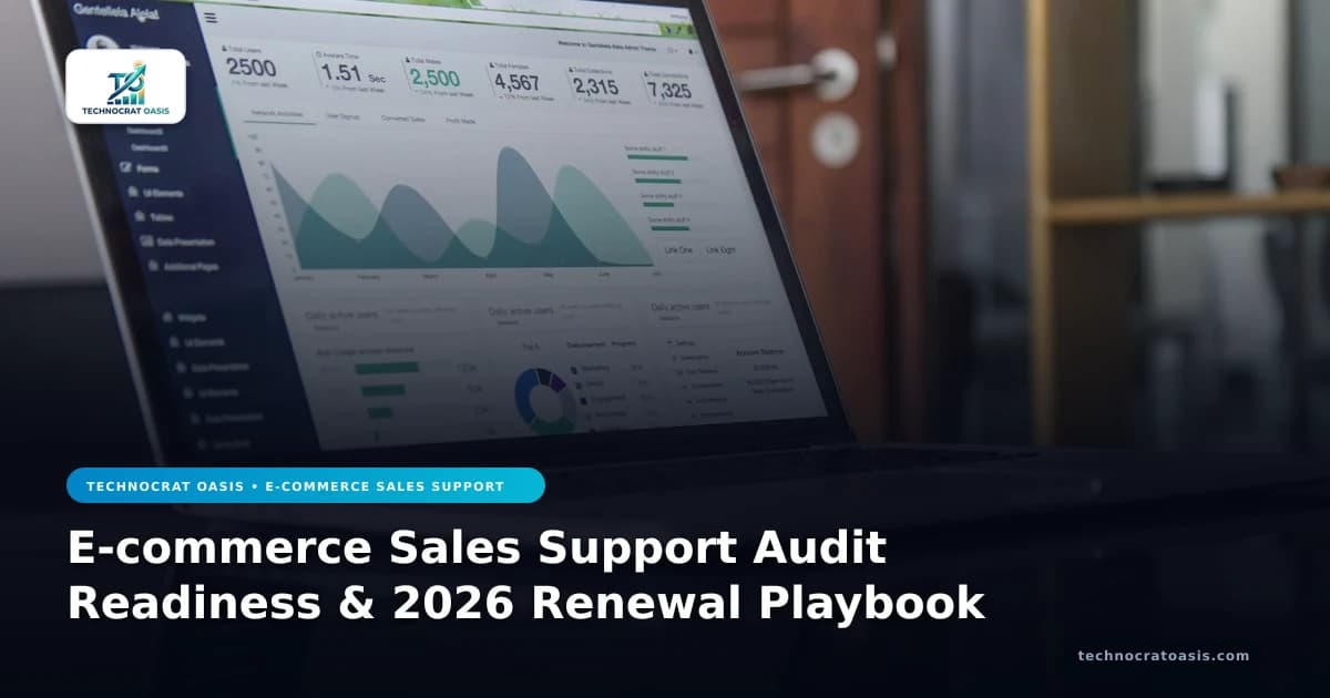 E-commerce Sales Support Audit Readiness & 2026 Renewal Playbook