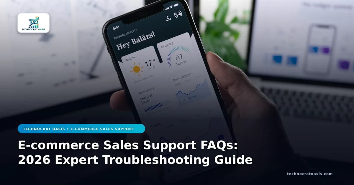 E-commerce Sales Support FAQs: 2026 Expert Troubleshooting Guide