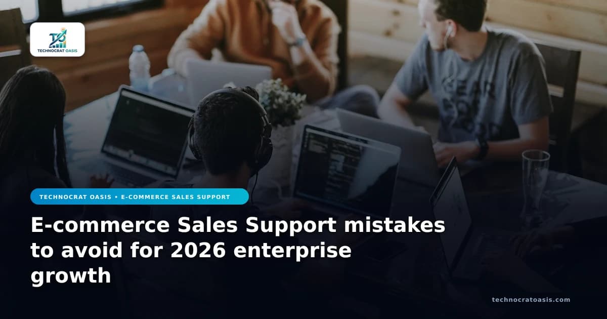 E-commerce Sales Support mistakes to avoid for 2026 enterprise growth