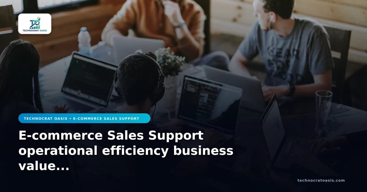 E-commerce Sales Support operational efficiency business value 2026