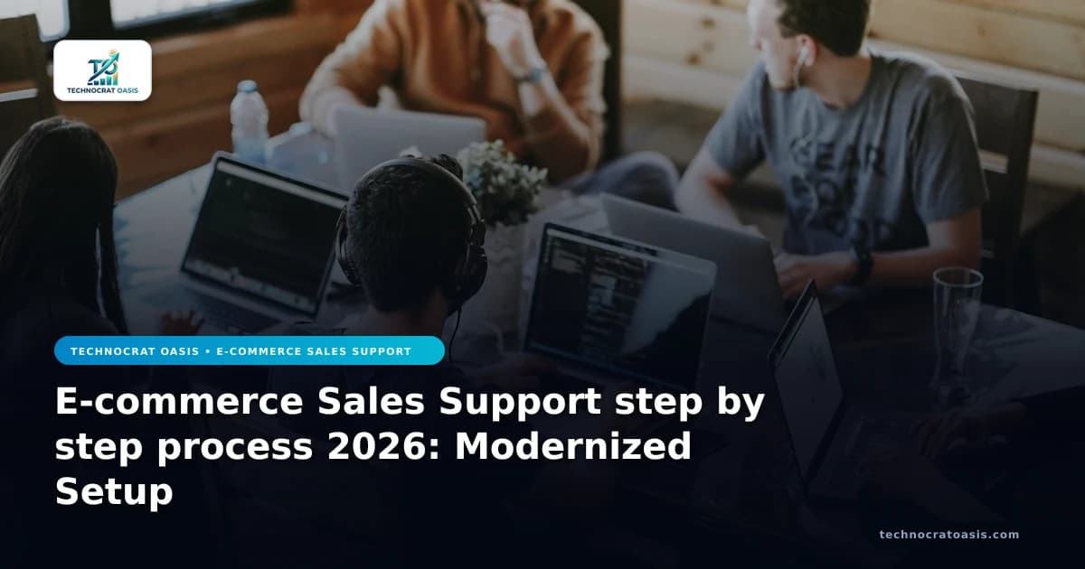 E-commerce Sales Support step by step process 2026: Modernized Setup