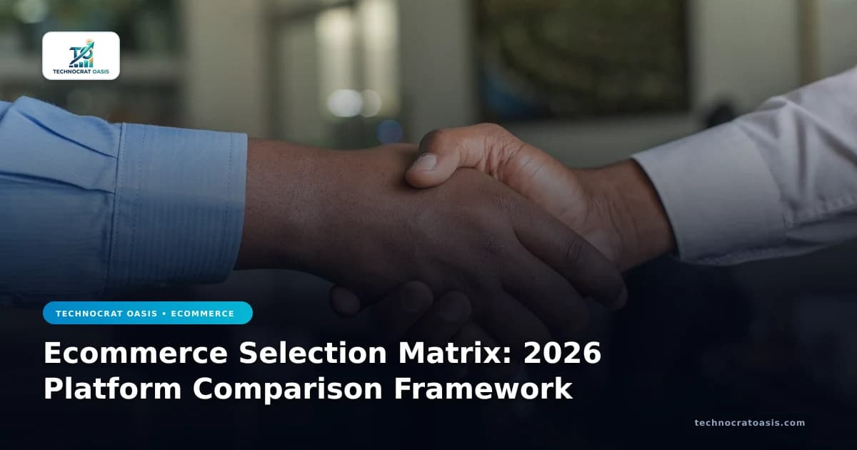 Ecommerce Selection Matrix: 2026 Platform Comparison Framework