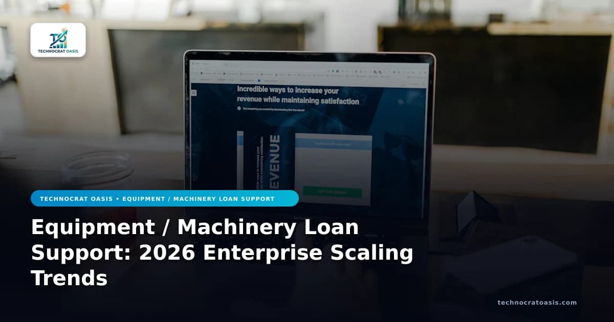 Equipment / Machinery Loan Support: 2026 Enterprise Scaling Trends