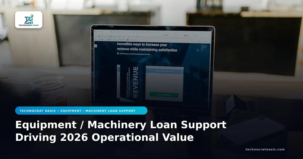 Equipment / Machinery Loan Support Driving 2026 Operational Value