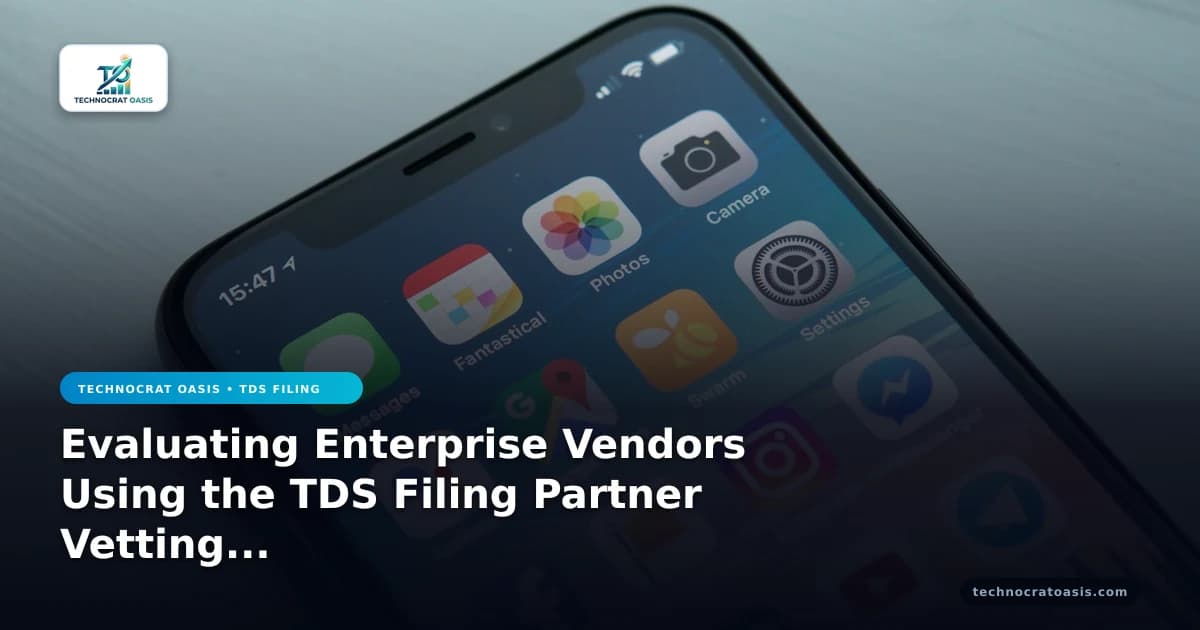 Evaluating Enterprise Vendors Using the TDS Filing Partner Vetting Guide 2026