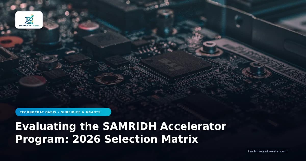 Evaluating the SAMRIDH Accelerator Program: 2026 Selection Matrix