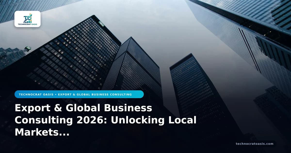 Export & Global Business Consulting 2026: Unlocking Local Markets & Regional Compliance