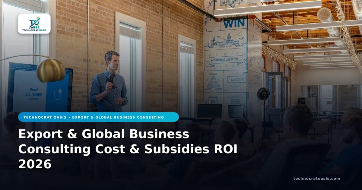 Export & Global Business Consulting Cost & Subsidies ROI 2026