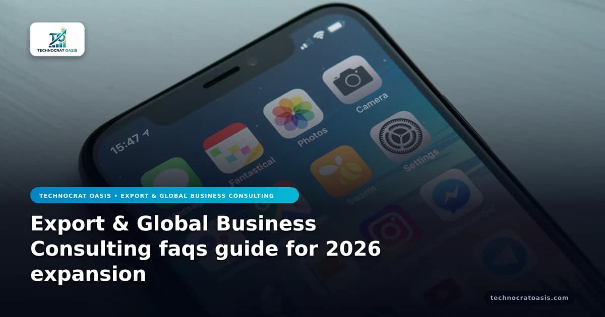 Export & Global Business Consulting faqs guide for 2026 expansion