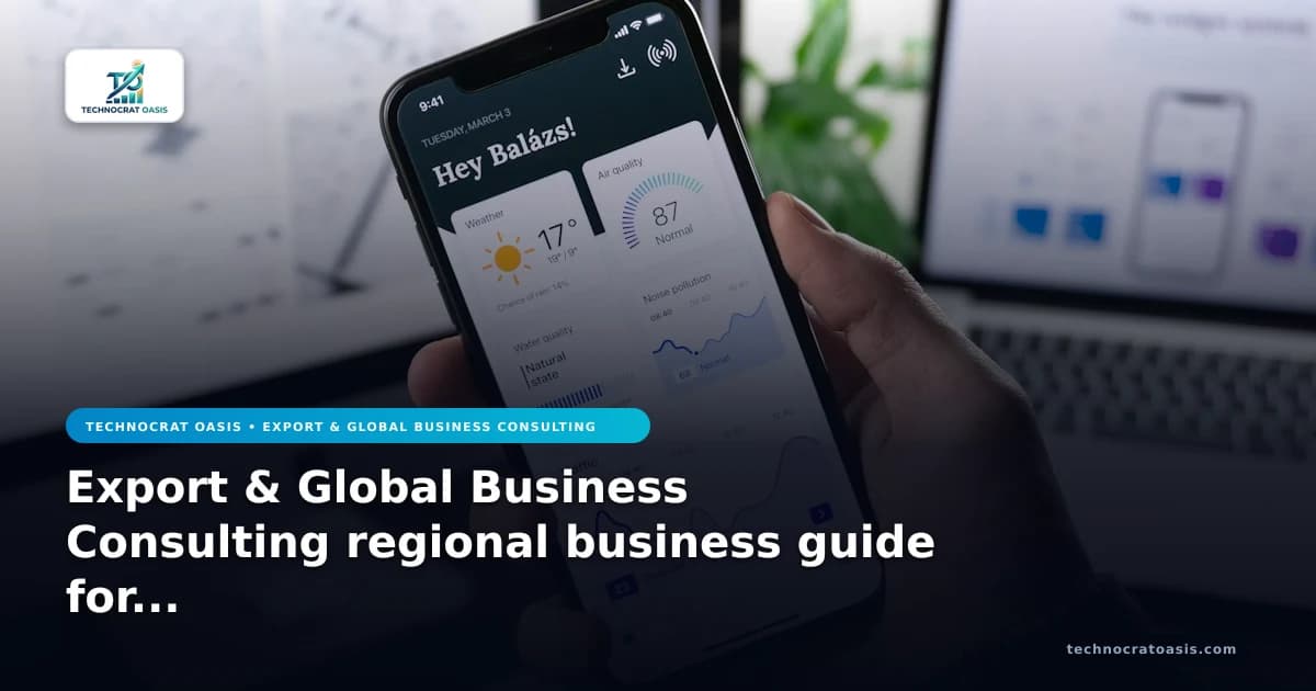 Export & Global Business Consulting regional business guide for 2026