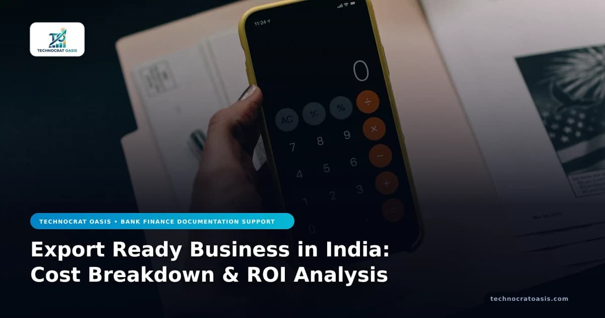 Export Ready Business in India: Cost Breakdown & ROI Analysis