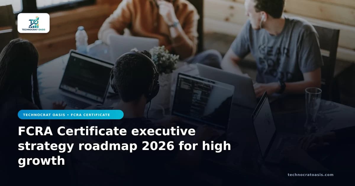 FCRA Certificate executive strategy roadmap 2026 for high growth