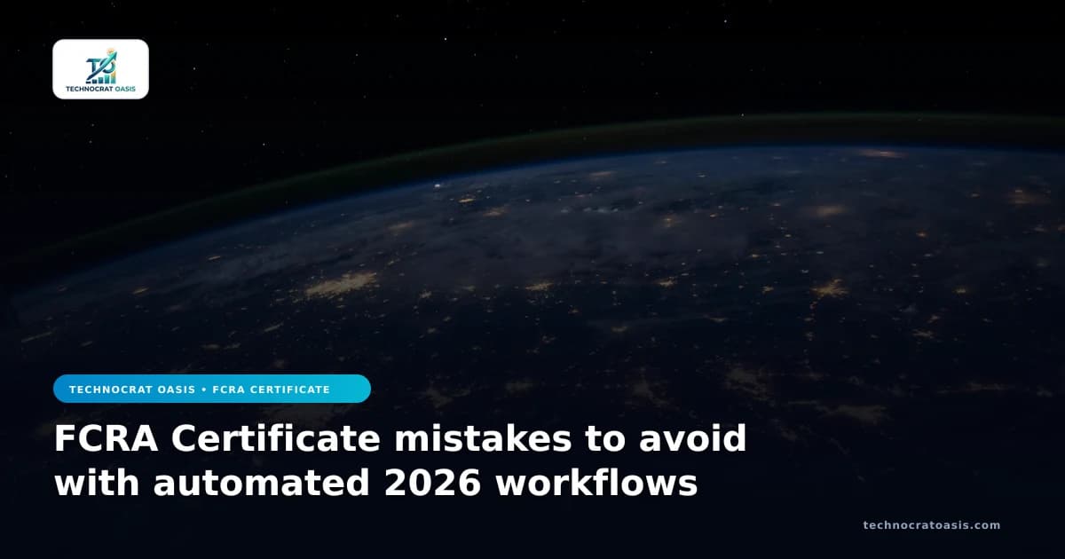FCRA Certificate mistakes to avoid with automated 2026 workflows