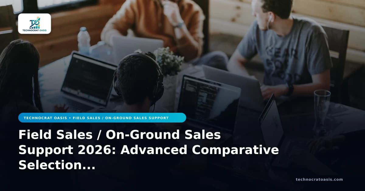 Field Sales / On-Ground Sales Support 2026: Advanced Comparative Selection Framework