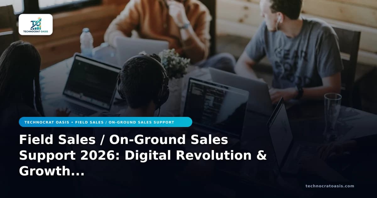 Field Sales / On-Ground Sales Support 2026: Digital Revolution & Growth Strategies