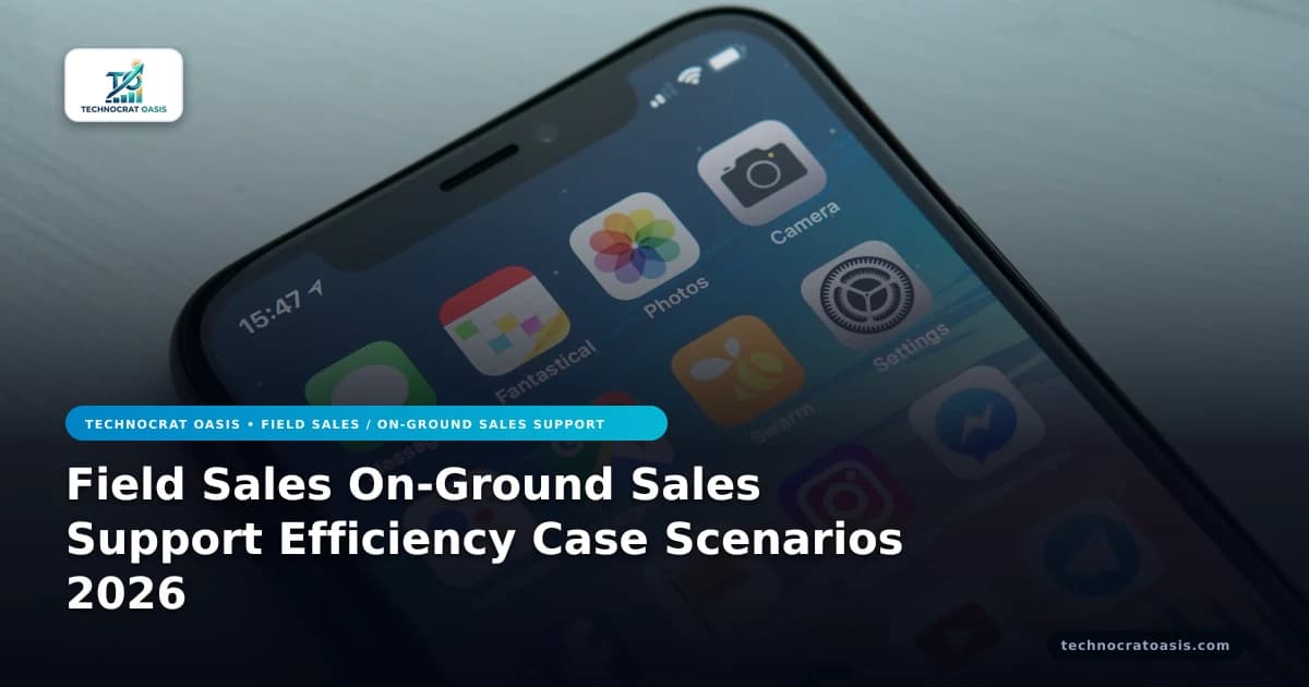 Field Sales On-Ground Sales Support Efficiency Case Scenarios 2026