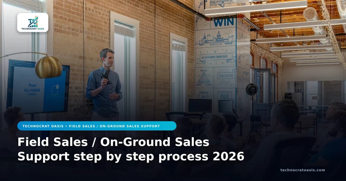 Field Sales / On-Ground Sales Support step by step process 2026