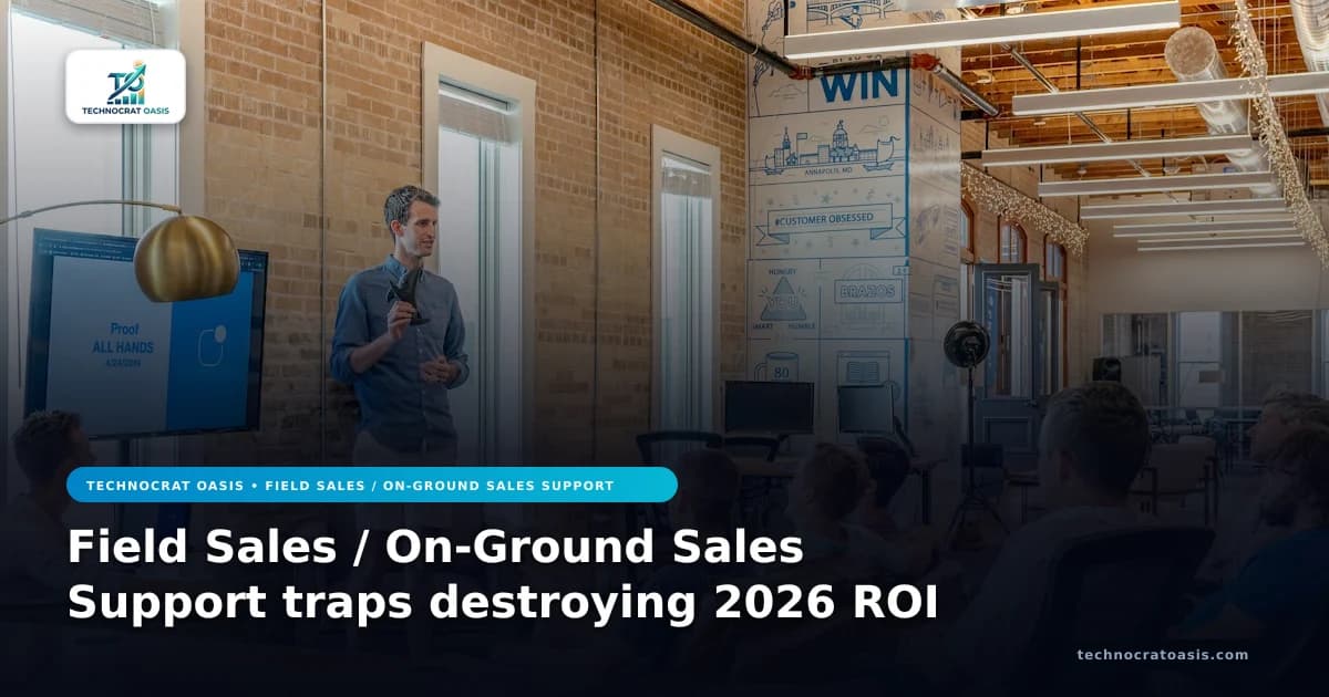 Field Sales / On-Ground Sales Support traps destroying 2026 ROI