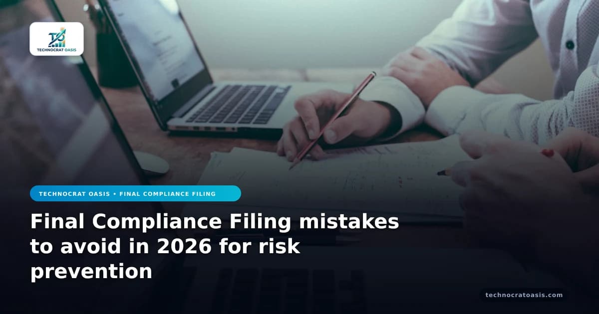 Final Compliance Filing mistakes to avoid in 2026 for risk prevention
