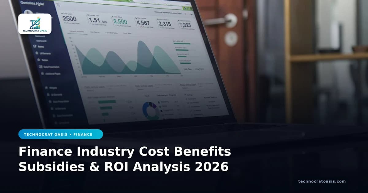 Finance Industry Cost Benefits Subsidies & ROI Analysis 2026