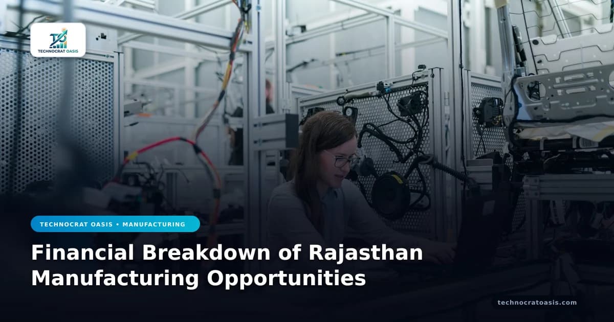 Financial Breakdown of Rajasthan Manufacturing Opportunities