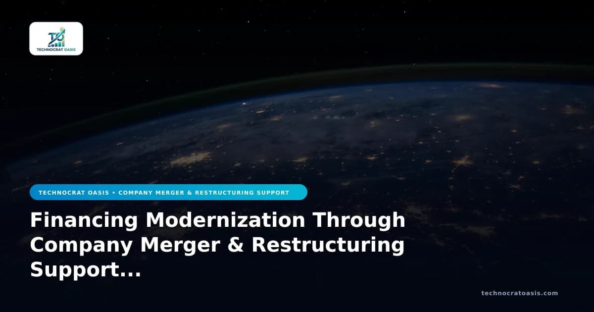 Financing Modernization Through Company Merger & Restructuring Support 2026