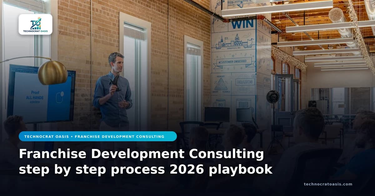 Franchise Development Consulting step by step process 2026 playbook