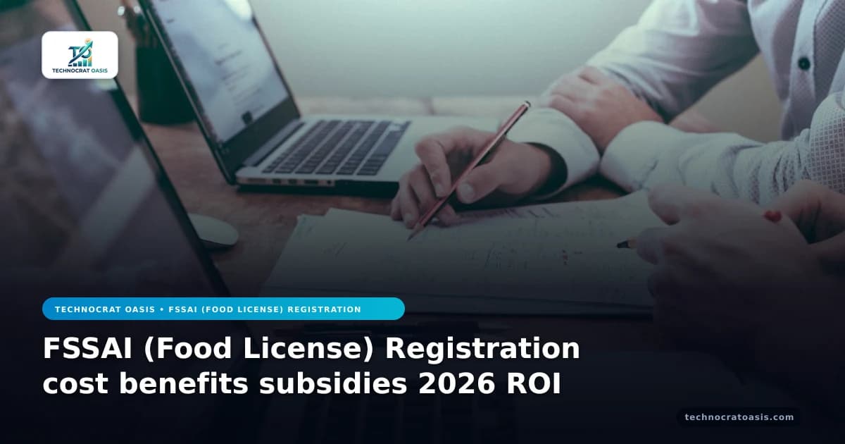 FSSAI (Food License) Registration cost benefits subsidies 2026 ROI