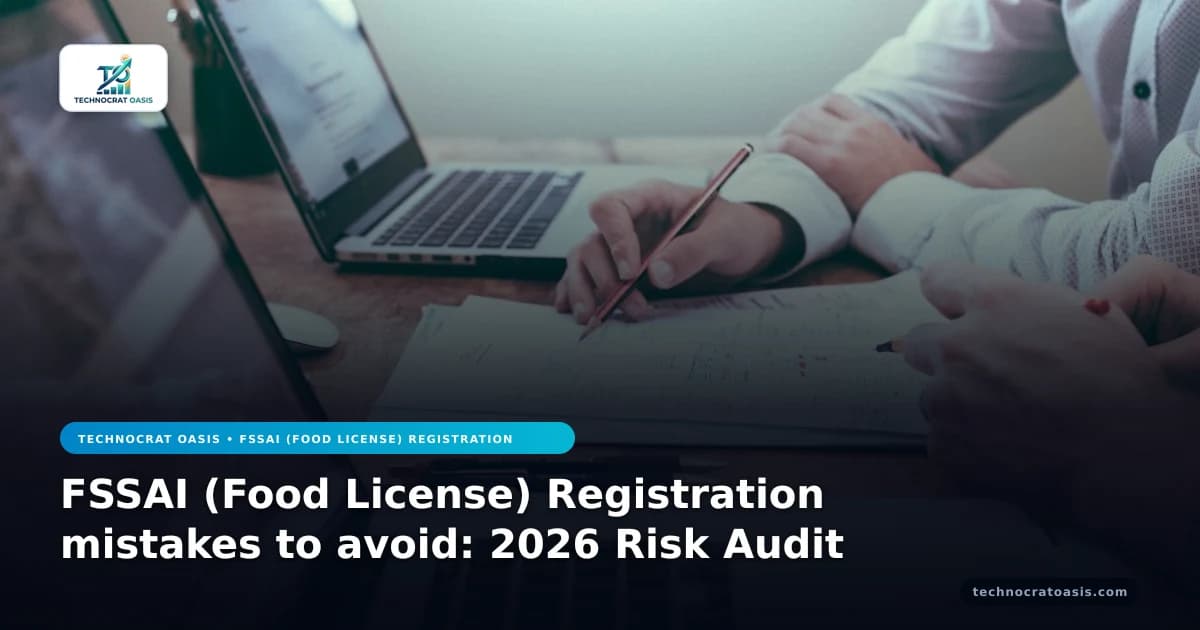 FSSAI (Food License) Registration mistakes to avoid: 2026 Risk Audit