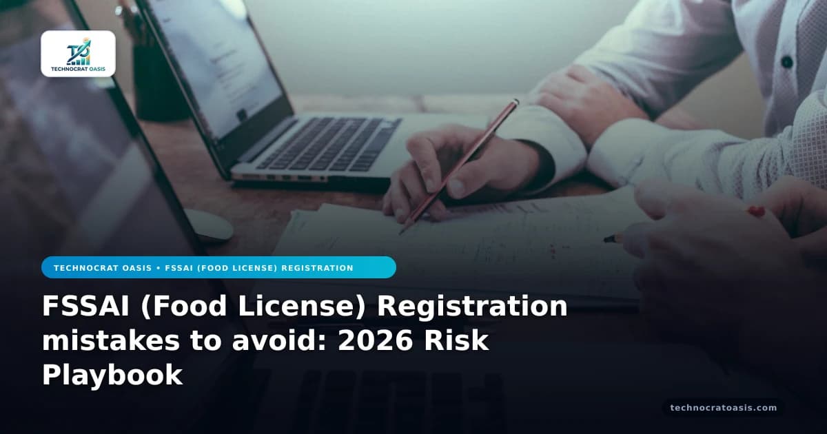 FSSAI (Food License) Registration mistakes to avoid: 2026 Risk Playbook