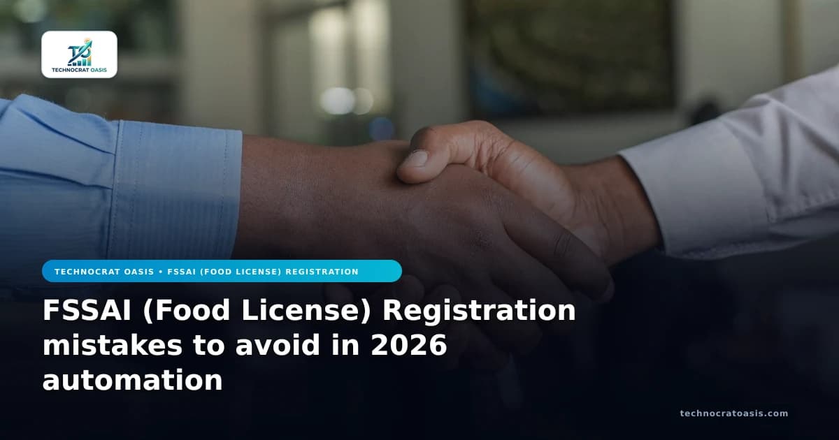 FSSAI (Food License) Registration mistakes to avoid in 2026 automation