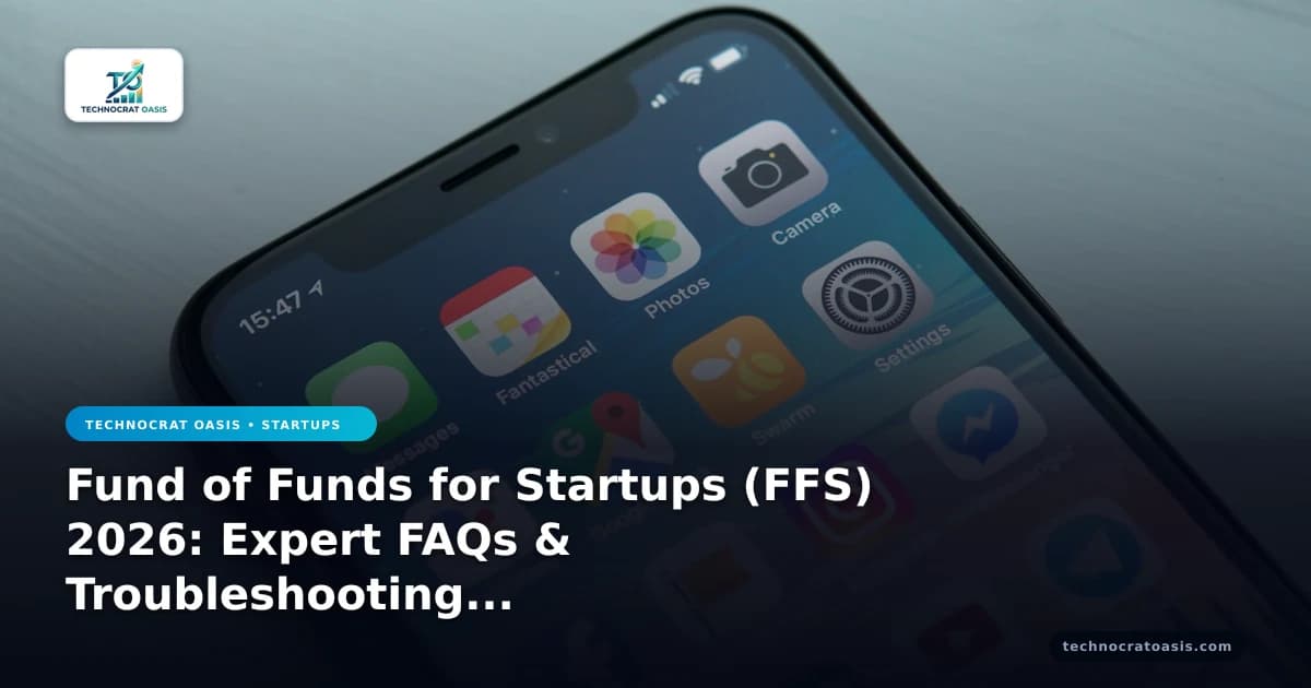 Fund of Funds for Startups (FFS) 2026: Expert FAQs & Troubleshooting Guide