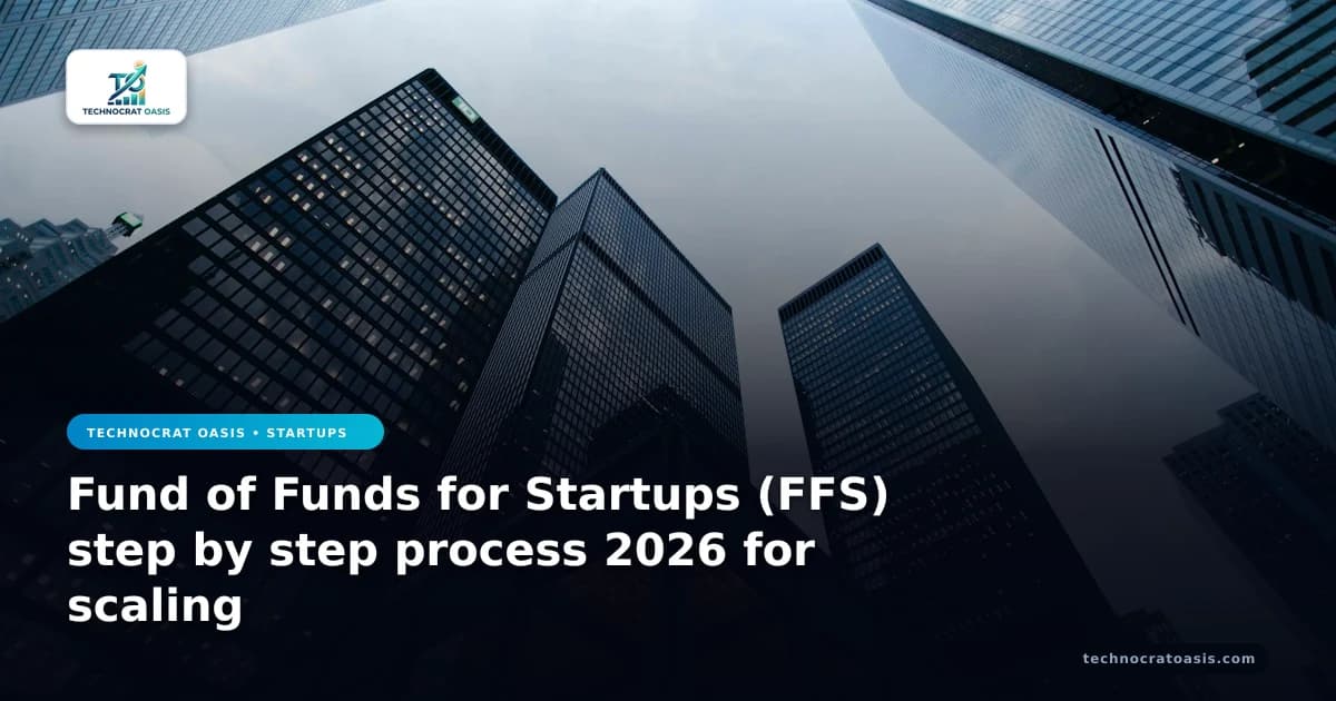 Fund of Funds for Startups (FFS) step by step process 2026 for scaling