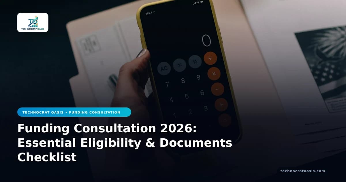 Funding Consultation 2026: Essential Eligibility & Documents Checklist