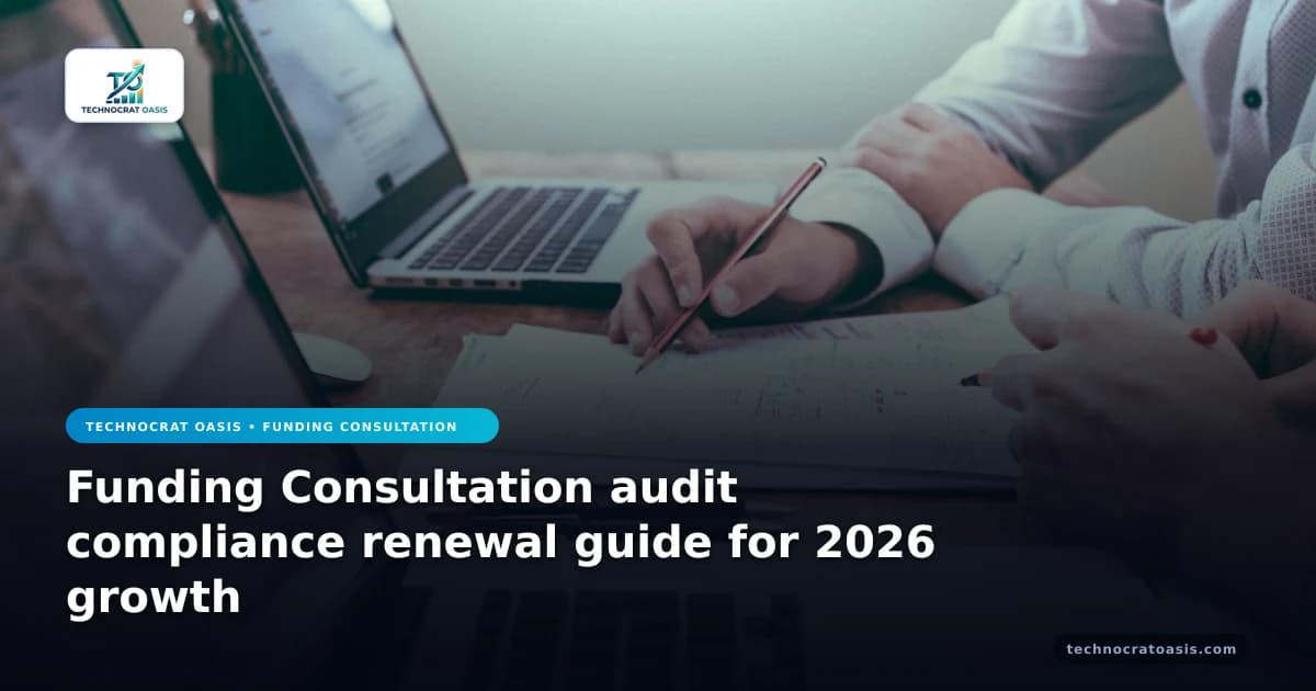 Funding Consultation audit compliance renewal guide for 2026 growth