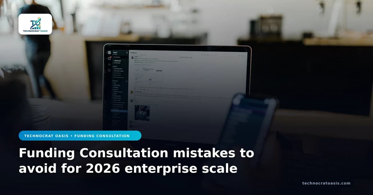 Funding Consultation mistakes to avoid for 2026 enterprise scale